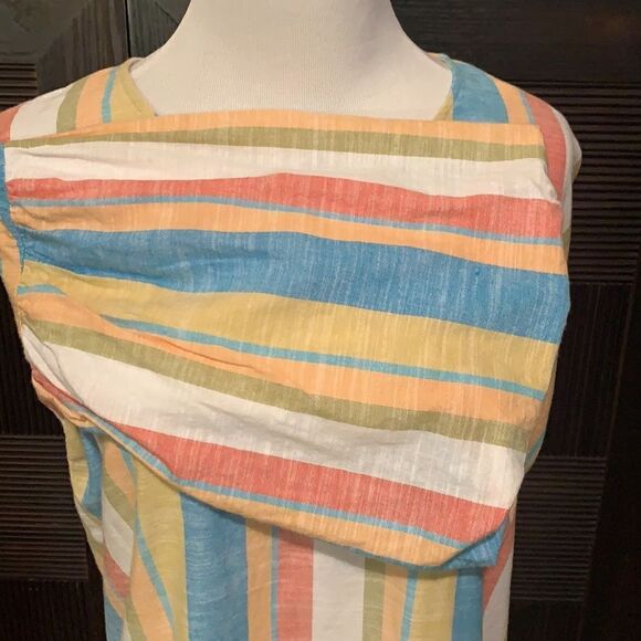 Sharon Young striped balloon sleeve cotton blouse - Picture 4 of 6